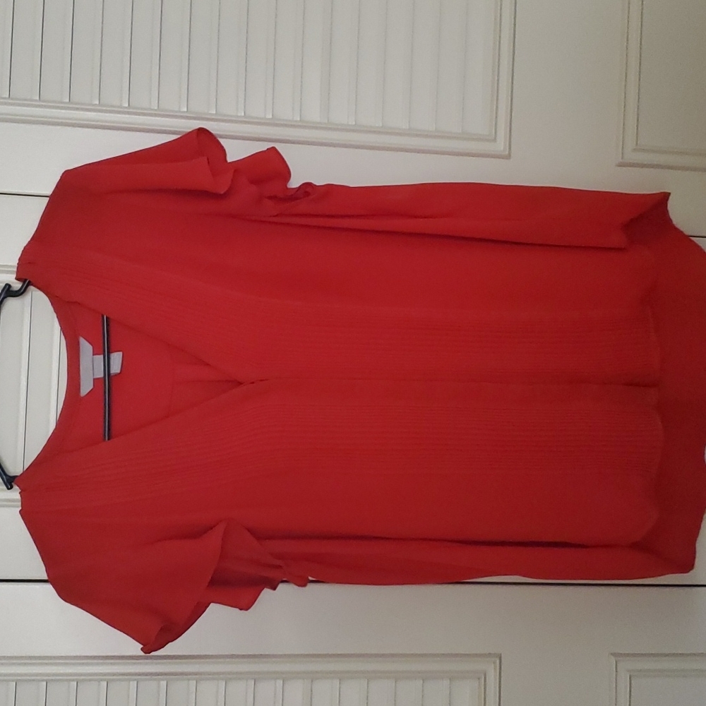 H&M Red blouse size 12 similar to a Large